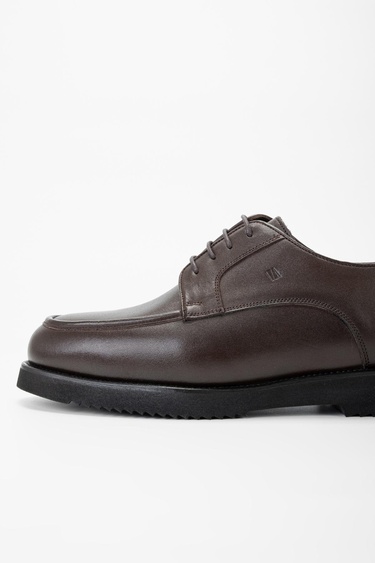  Valmenti Erkek Kahverengi Hakiki Deri Casual Ayakkabı