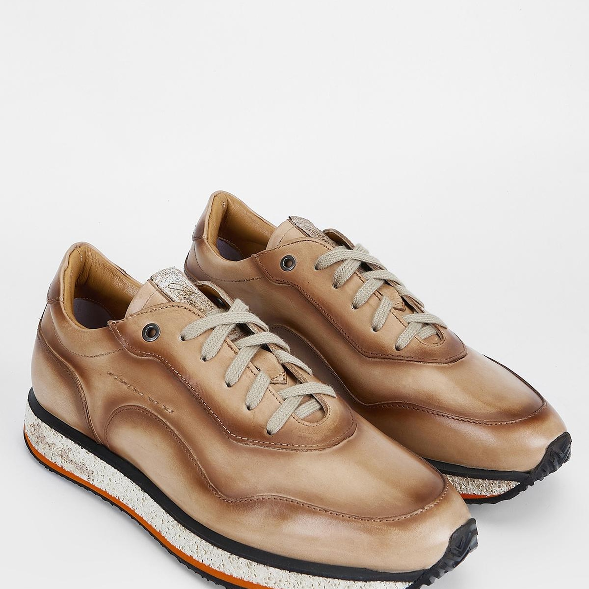 Valmenti Erkek Beyaz kemik Hakiki Deri Sneakers & Spor Ayakkabı