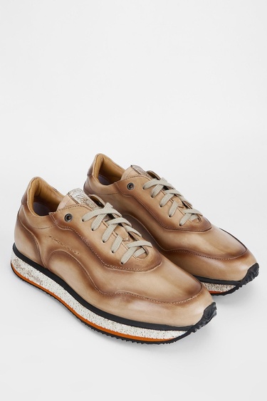  Valmenti Erkek Beyaz kemik Hakiki Deri Sneakers & Spor Ayakkabı