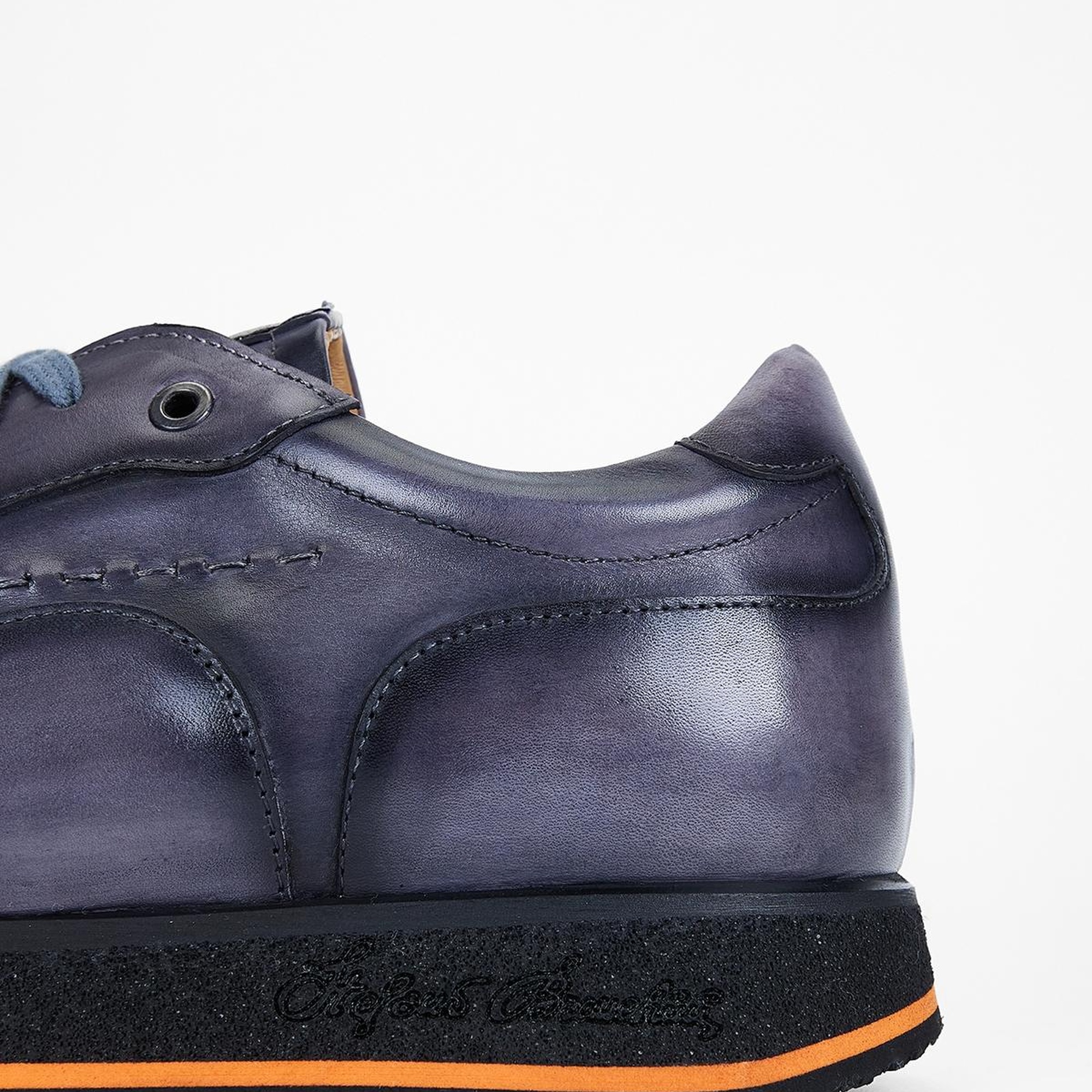 Valmenti Erkek Siyah duman Hakiki Deri Sneakers & Spor Ayakkabı