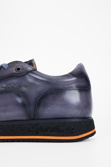  Valmenti Erkek Siyah duman Hakiki Deri Sneakers & Spor Ayakkabı