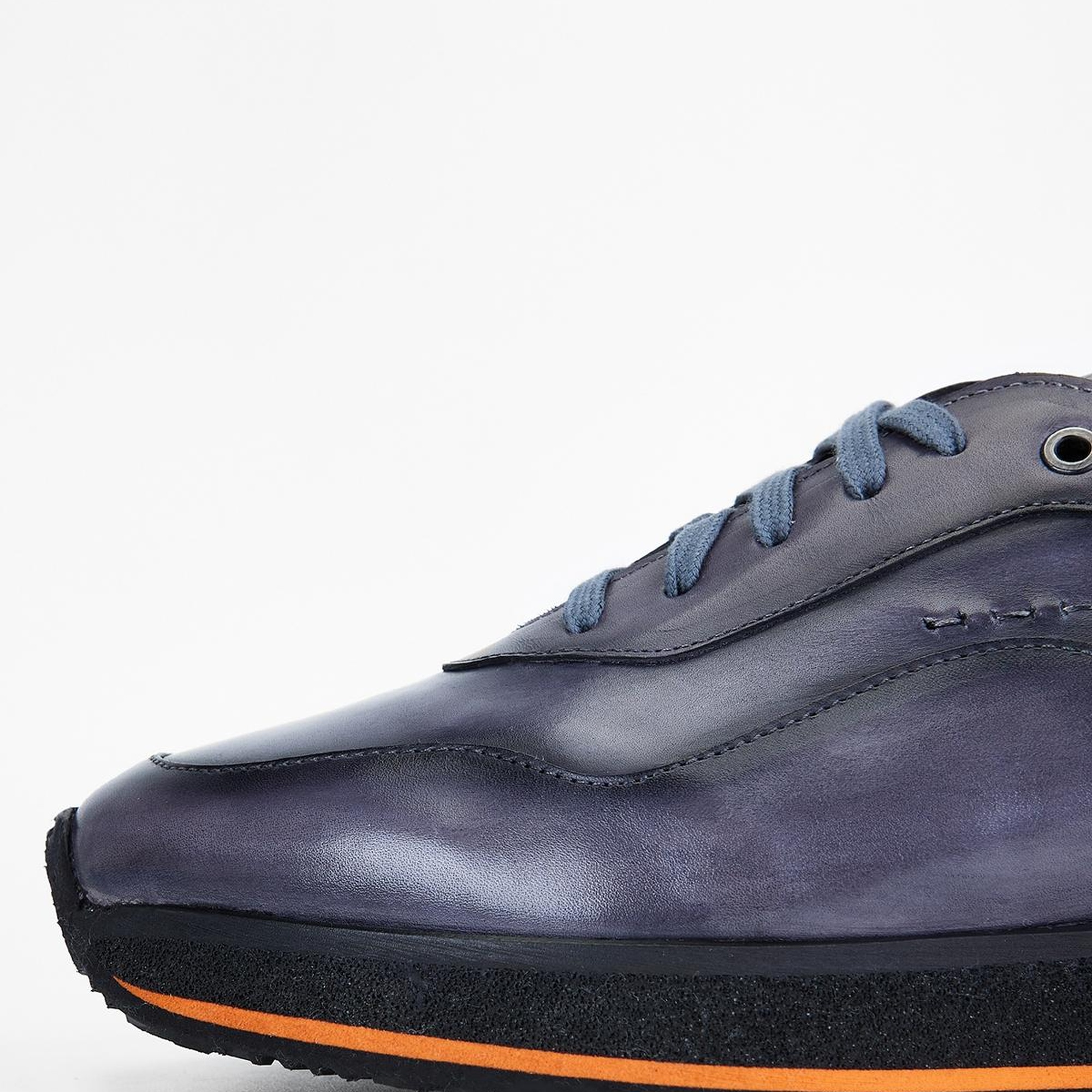 Valmenti Erkek Siyah duman Hakiki Deri Sneakers & Spor Ayakkabı