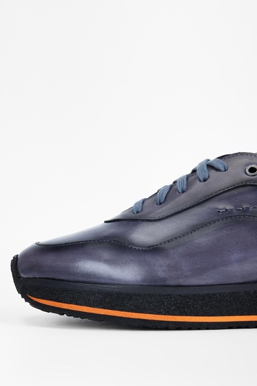  Valmenti Erkek Siyah duman Hakiki Deri Sneakers & Spor Ayakkabı