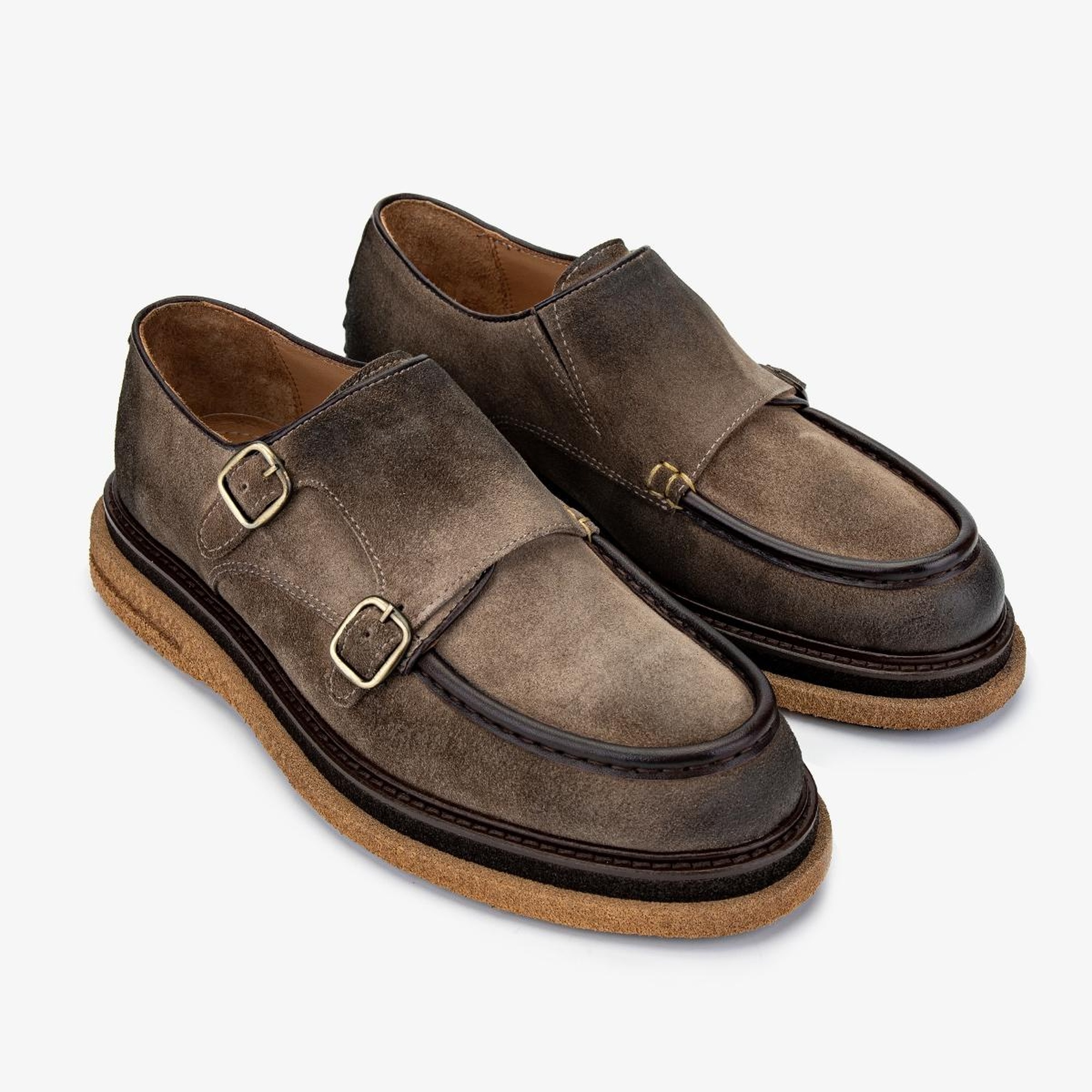 Valmenti Erkek Hakiki Deri Bej Süet Casual Ayakkabı