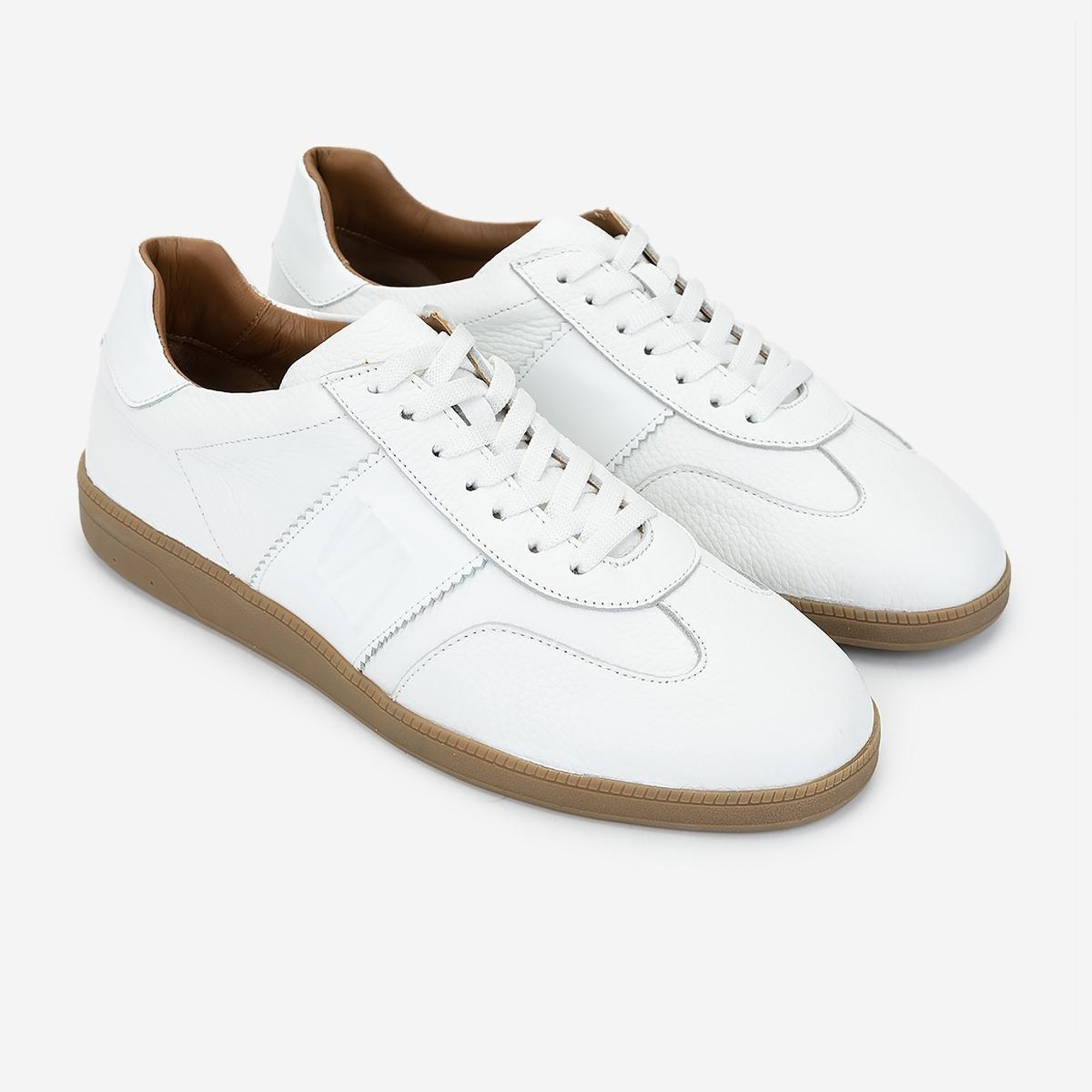 Valmenti Erkek Hakiki Deri Beyaz Sneakers & Spor Ayakkabı