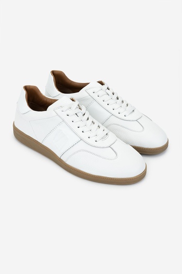  Valmenti Erkek Hakiki Deri Beyaz Sneakers & Spor Ayakkabı