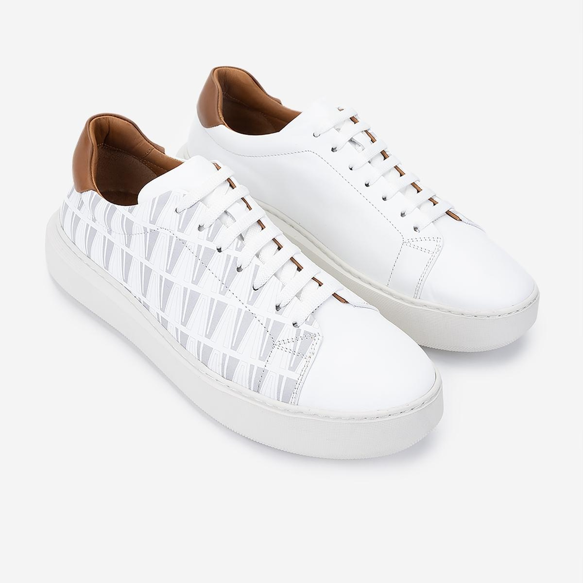 Valmenti Erkek Hakiki Deri Beyaz Sneakers & Spor Ayakkabı