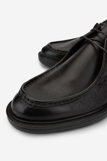  Valmenti Erkek Hakiki Deri Kahverengi Casual Ayakkabı