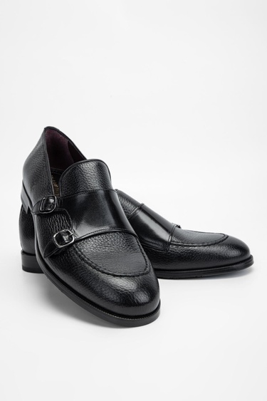  Valmenti Erkek Siyah gyk Hakiki Deri Loafer Ayakkabı