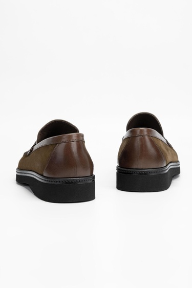  Valmenti Erkek Taba Süet Hakiki Deri Loafer Ayakkabı