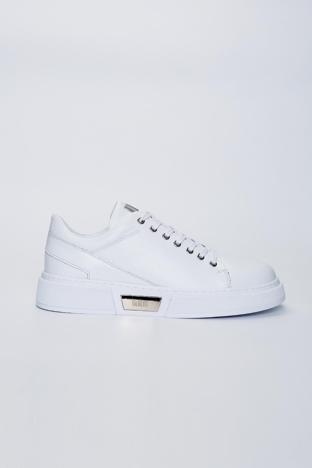  Valmenti Livio Erkek Beyaz Nappa Hakiki Deri Sneakers & Spor Ayakkabı