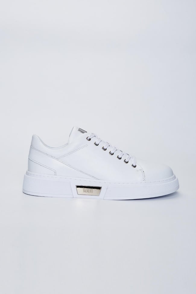  Valmenti Livio Erkek Beyaz Nappa Hakiki Deri Sneakers & Spor Ayakkabı