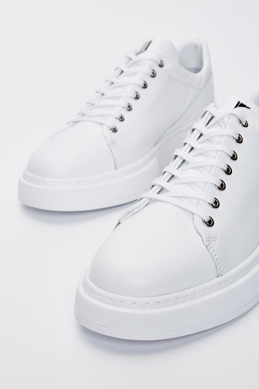  Valmenti Livio Erkek Beyaz Nappa Hakiki Deri Sneakers & Spor Ayakkabı