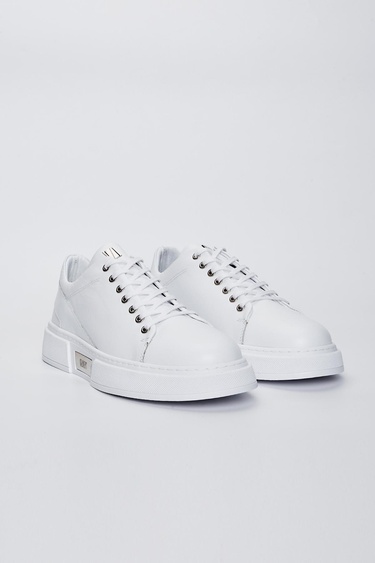  Valmenti Livio Erkek Beyaz Nappa Hakiki Deri Sneakers & Spor Ayakkabı