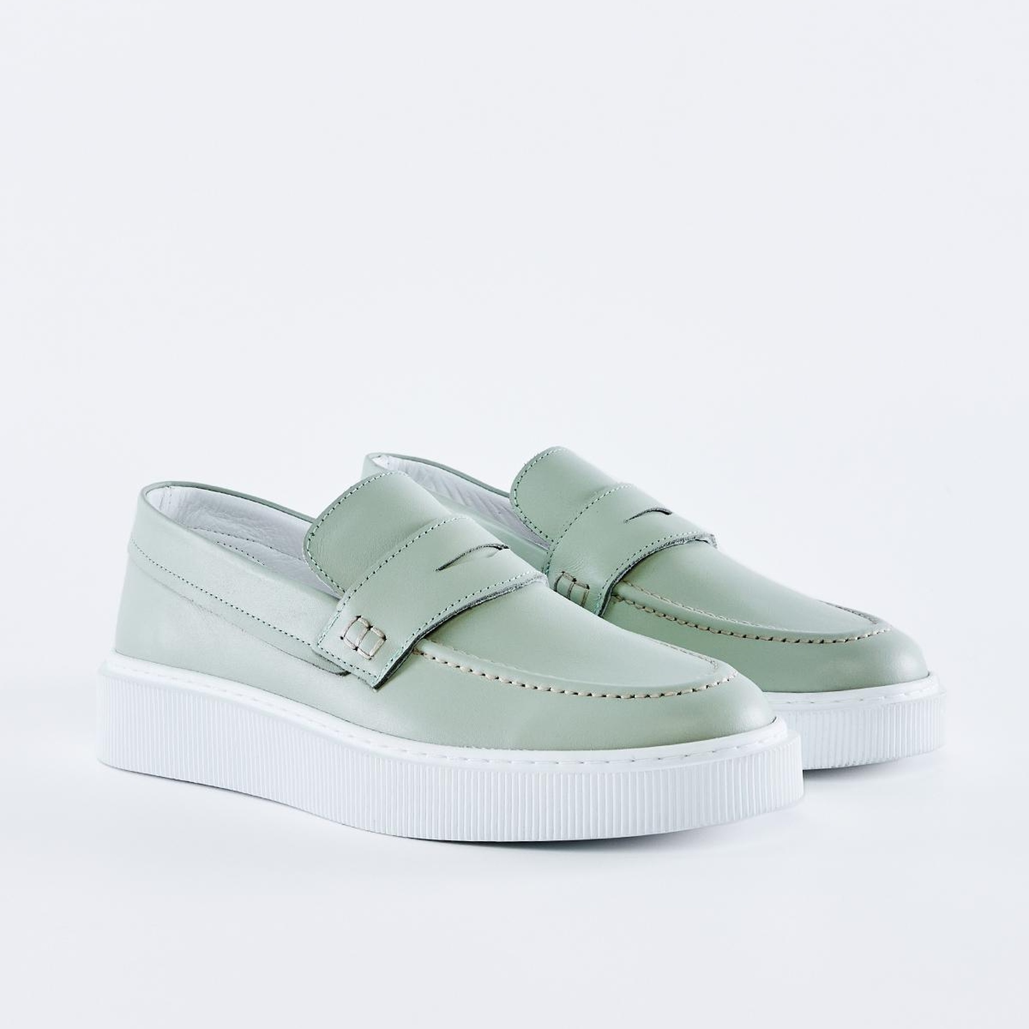 Valmenti Diego Erkek Yeşil Hakiki Deri Loafer Ayakkabı