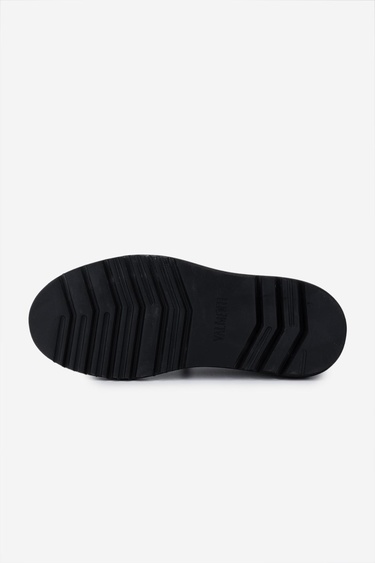  Valmenti Erkek Hakiki Deri Siyah Deri Casual Ayakkabı