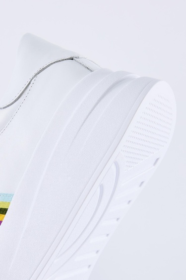  Valmenti Benard Erkek Beyaz Hakiki Deri Spor Ayakkabı