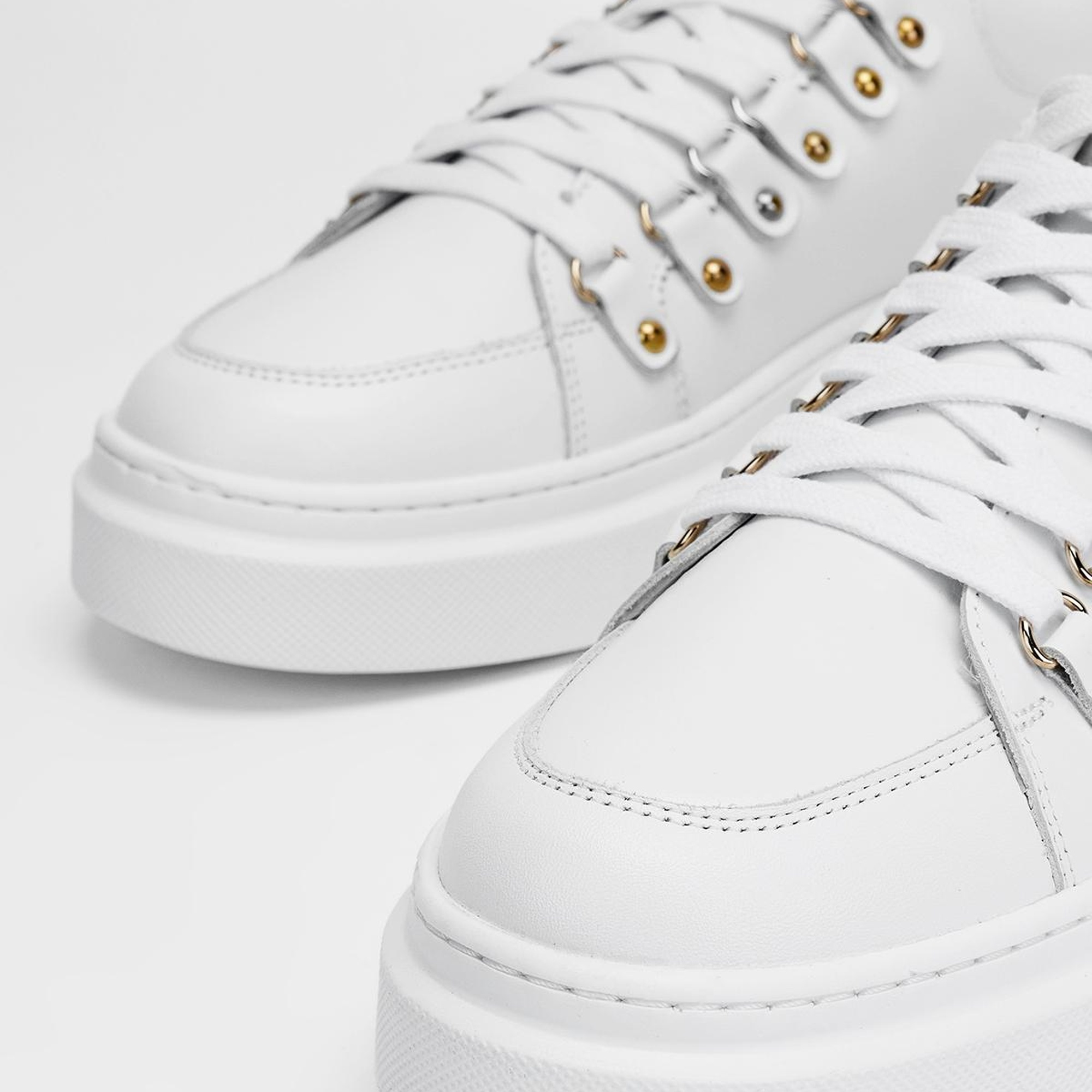 Valmenti Erkek Beyaz Hakiki Deri Sneakers & Spor Ayakkabı