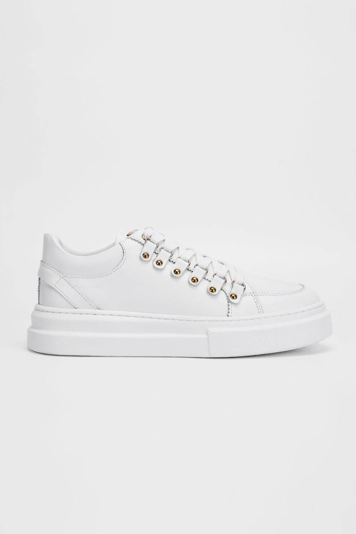  Valmenti Erkek Beyaz Hakiki Deri Sneakers & Spor Ayakkabı