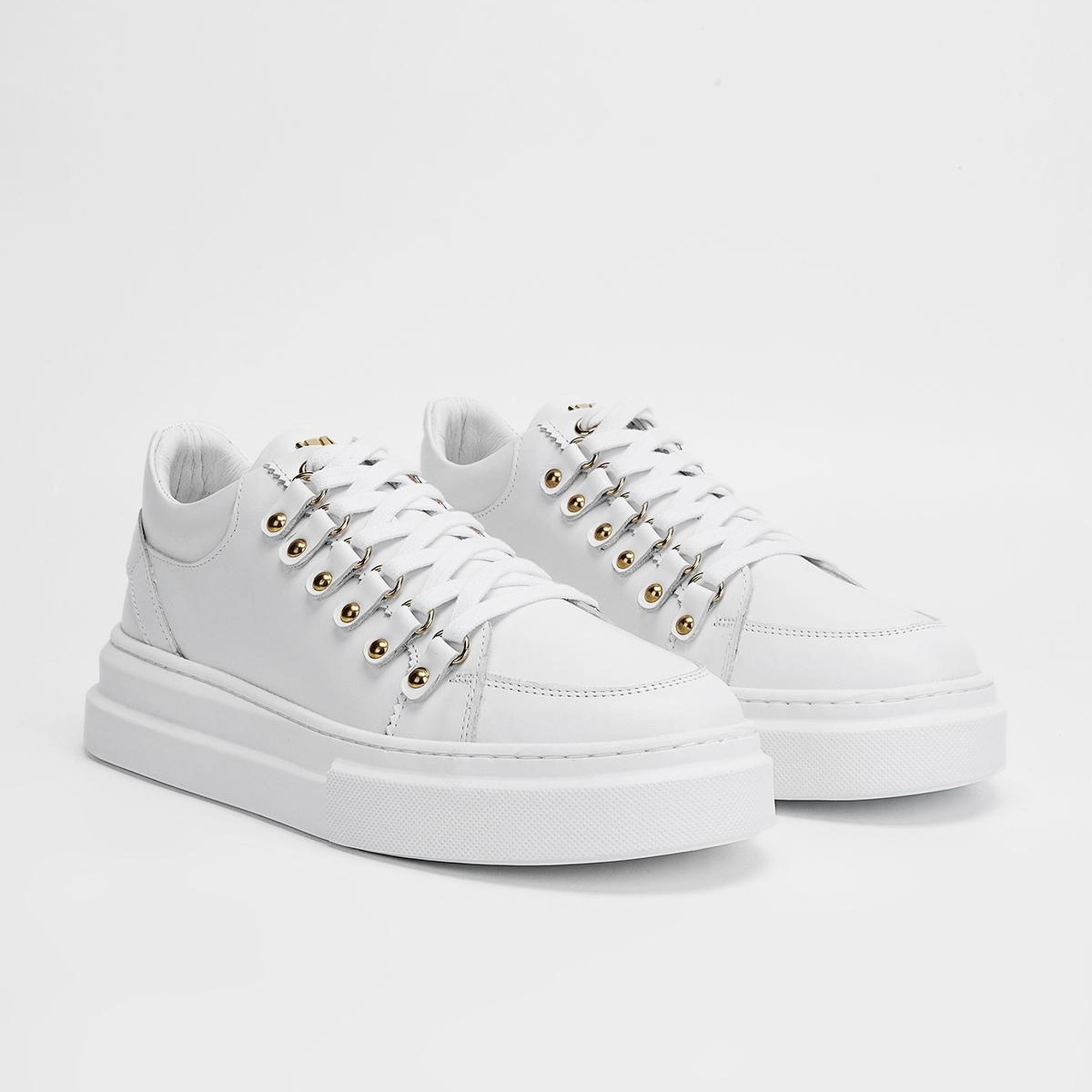 Valmenti Erkek Beyaz Hakiki Deri Sneakers & Spor Ayakkabı