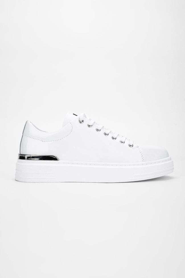  Valmenti Agathe Erkek Beyaz Rugan Hakiki Deri Sneakers & Spor Ayakkabı