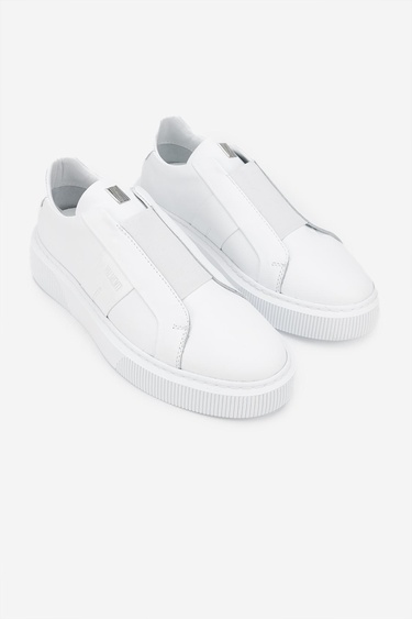  Valmenti Emma Erkek Beyaz Rugan Hakiki Deri Sneakers & Spor Ayakkabı