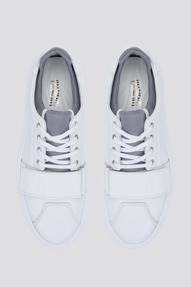  Valmenti Aegis Erkek Beyaz/gri Hakiki Deri Sneakers & Spor Ayakkabı