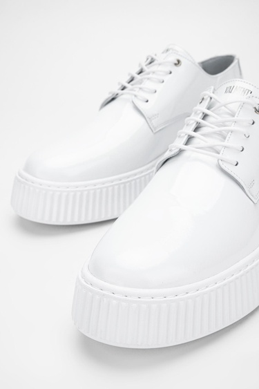  Valmenti Aden Erkek Beyaz Rugan Hakiki Deri Sneakers & Spor Ayakkabı