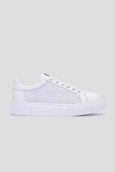  Valmenti Agathe Erkek Beyaz Hakiki Deri Sneakers & Spor Ayakkabı