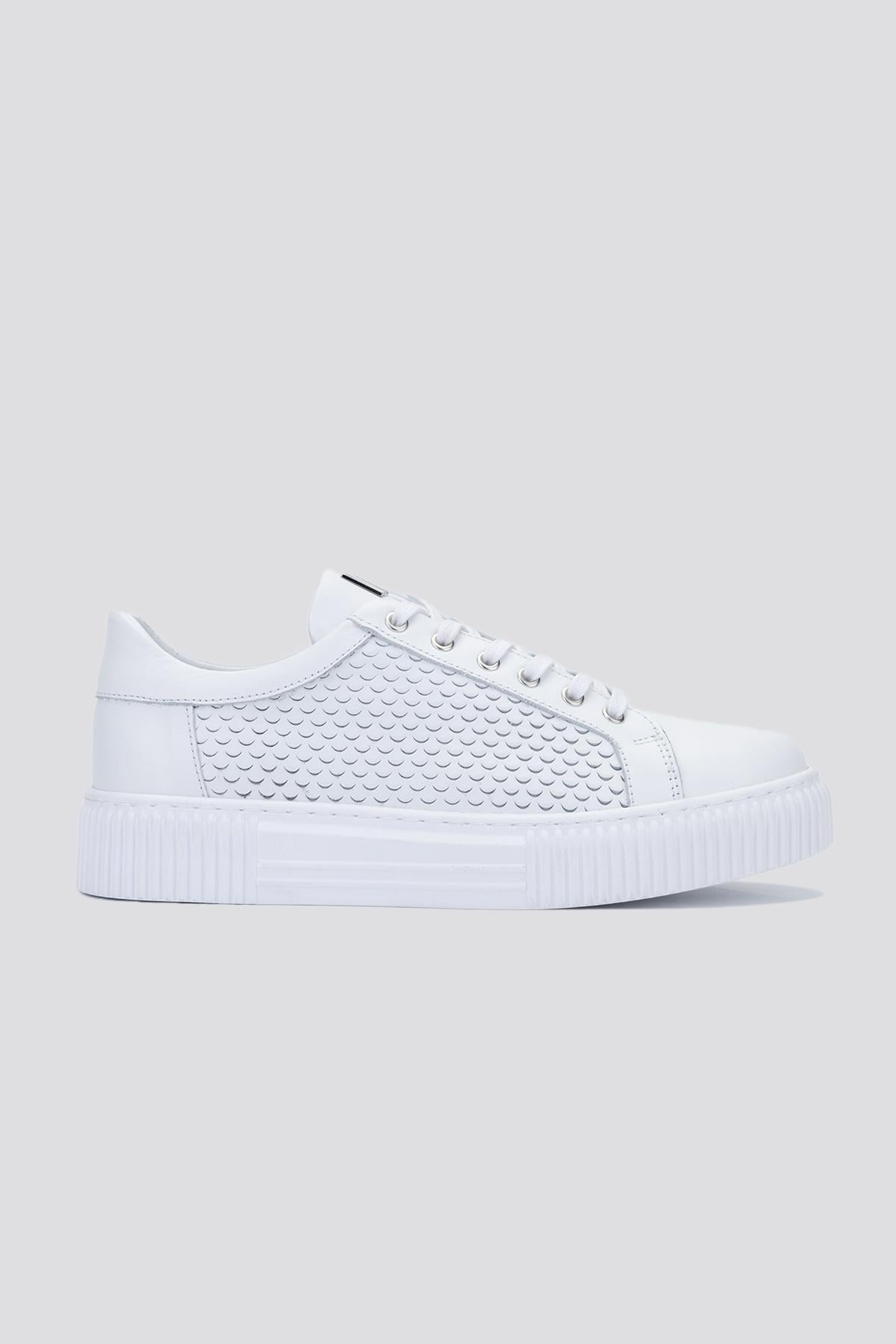  Valmenti Agathe Erkek Beyaz Hakiki Deri Sneakers & Spor Ayakkabı