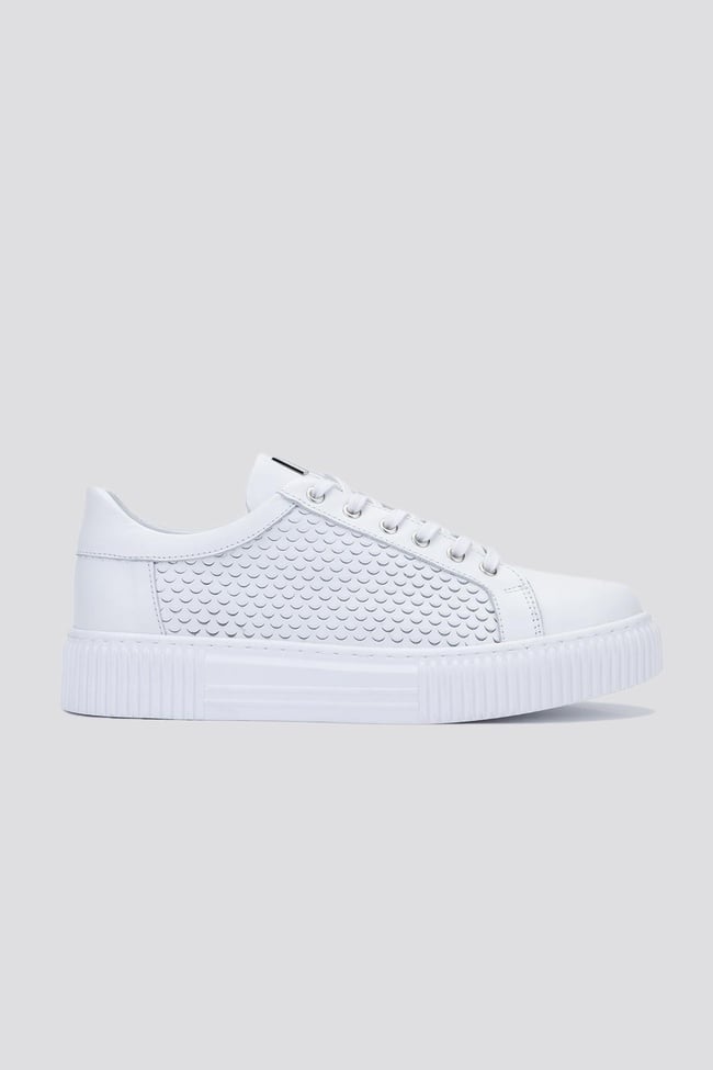  Valmenti Agathe Erkek Beyaz Hakiki Deri Sneakers & Spor Ayakkabı