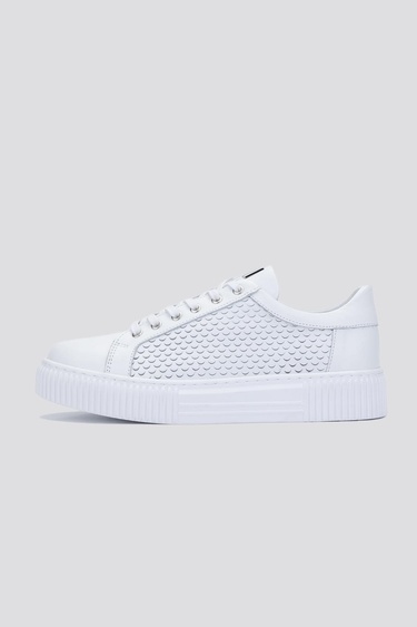 Valmenti Agathe Erkek Beyaz Hakiki Deri Sneakers & Spor Ayakkabı
