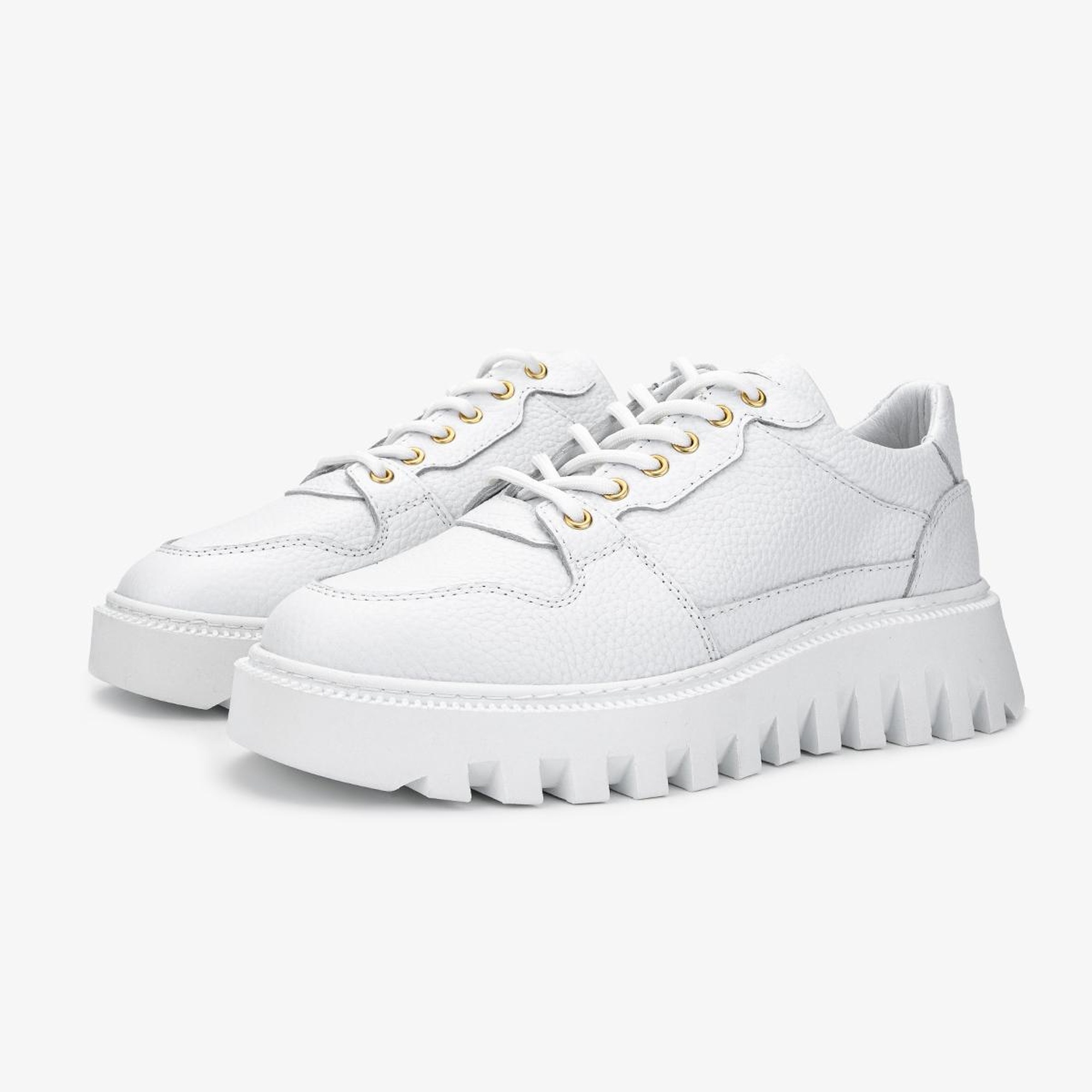 Valmenti Erkek Hakiki Deri Beyaz Sneakers & Spor Ayakkabı