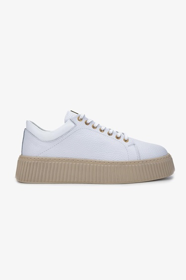  Valmenti Erkek Hakiki Deri Beyaz Sneakers & Spor Ayakkabı