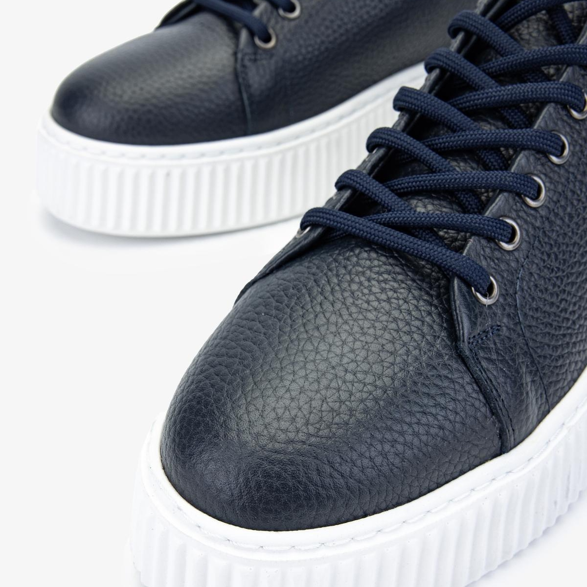 Valmenti Erkek Hakiki Deri Lacivert Sneakers & Spor Ayakkabı