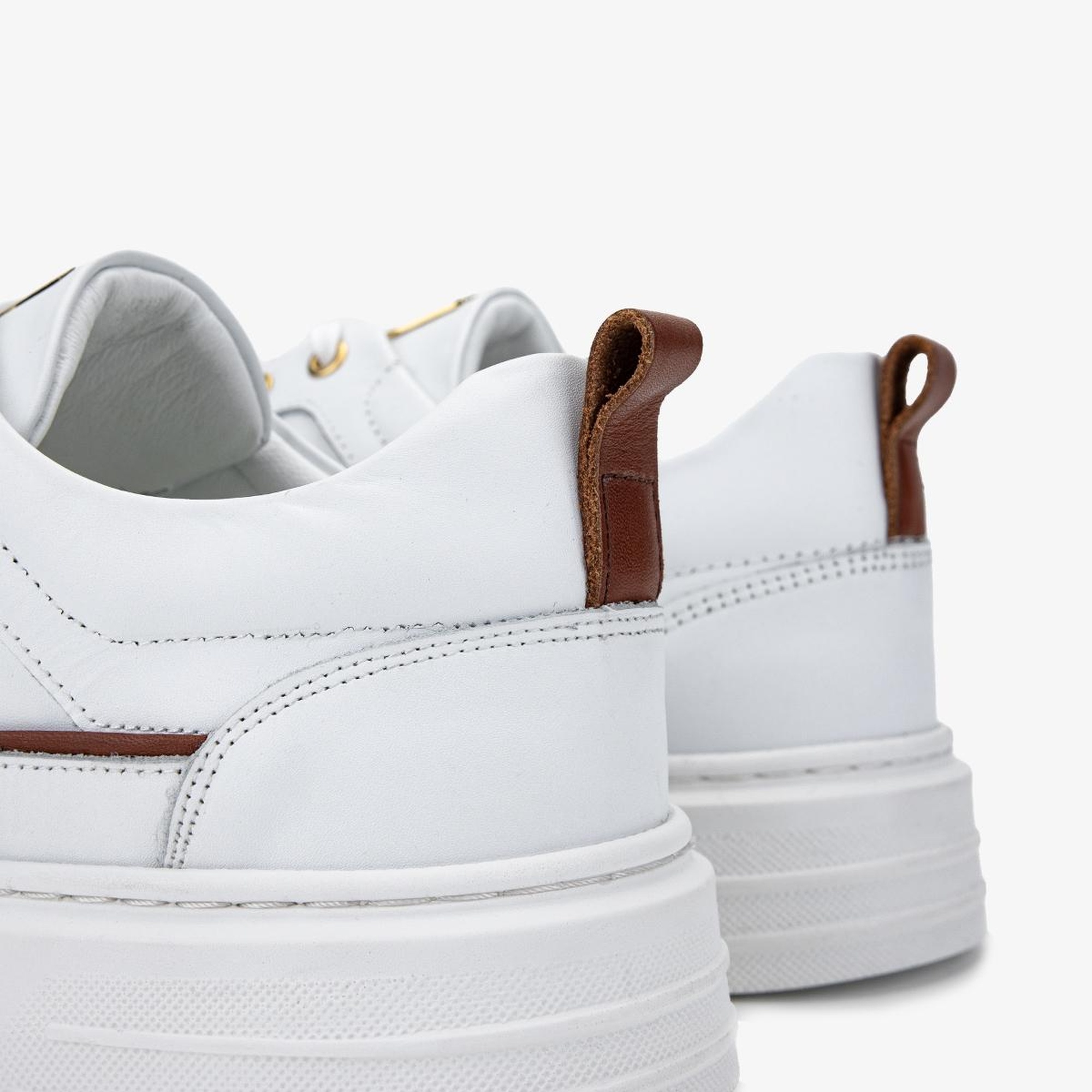 Valmenti Erkek Hakiki Deri Beyaz Sneakers & Spor Ayakkabı