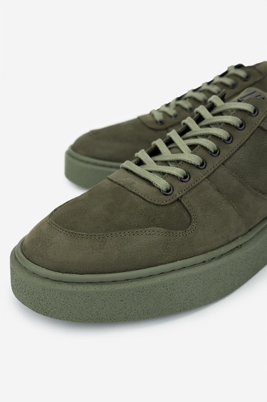  Valmenti Erkek Hakiki Deri Yeşil Sneakers & Spor Ayakkabı