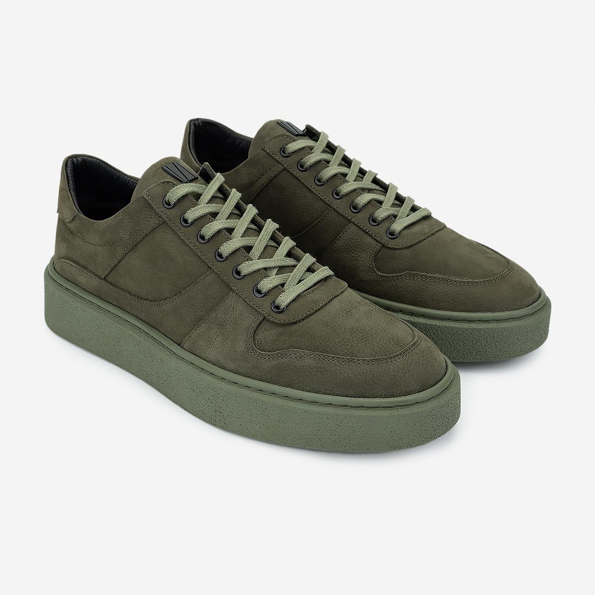 Valmenti Erkek Hakiki Deri Yeşil Sneakers & Spor Ayakkabı