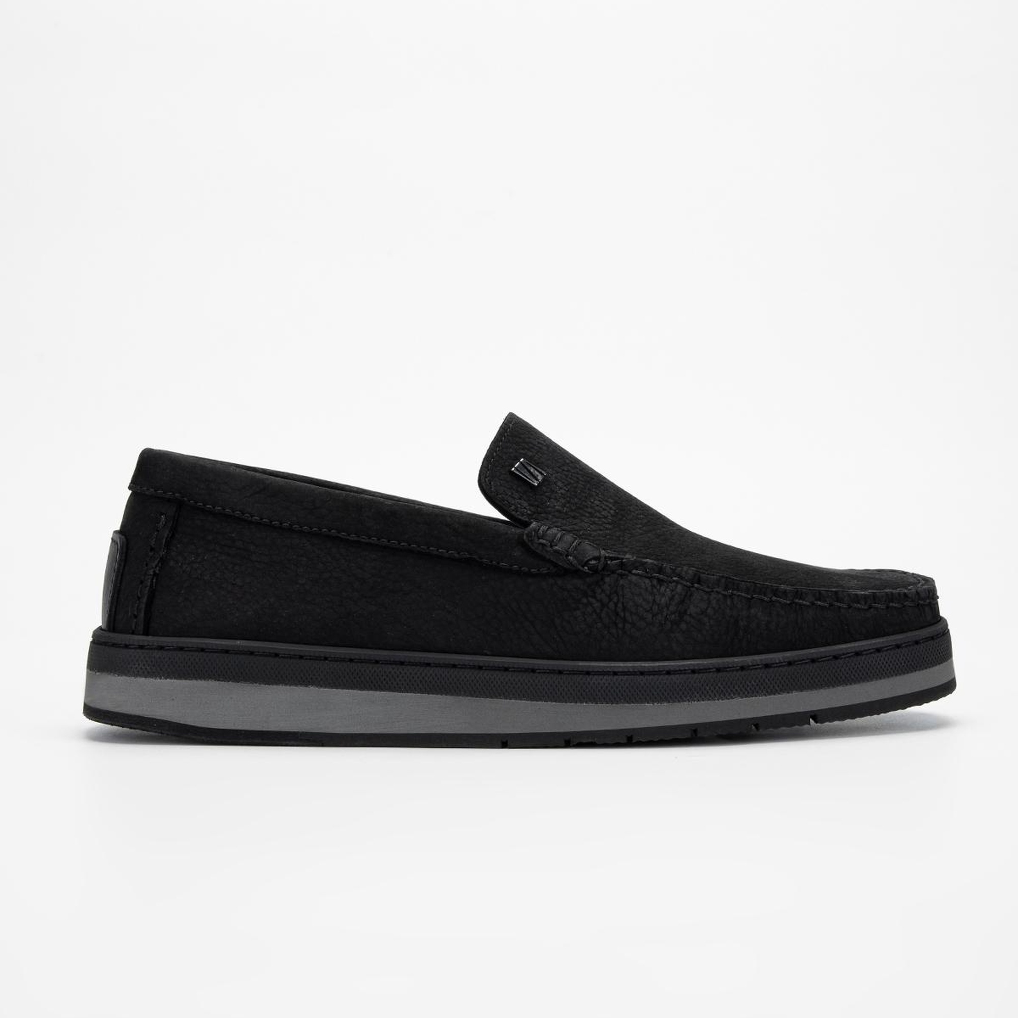 Valmenti Nohy Erkek Siyah Nubuk Hakiki Deri Loafer Ayakkabı