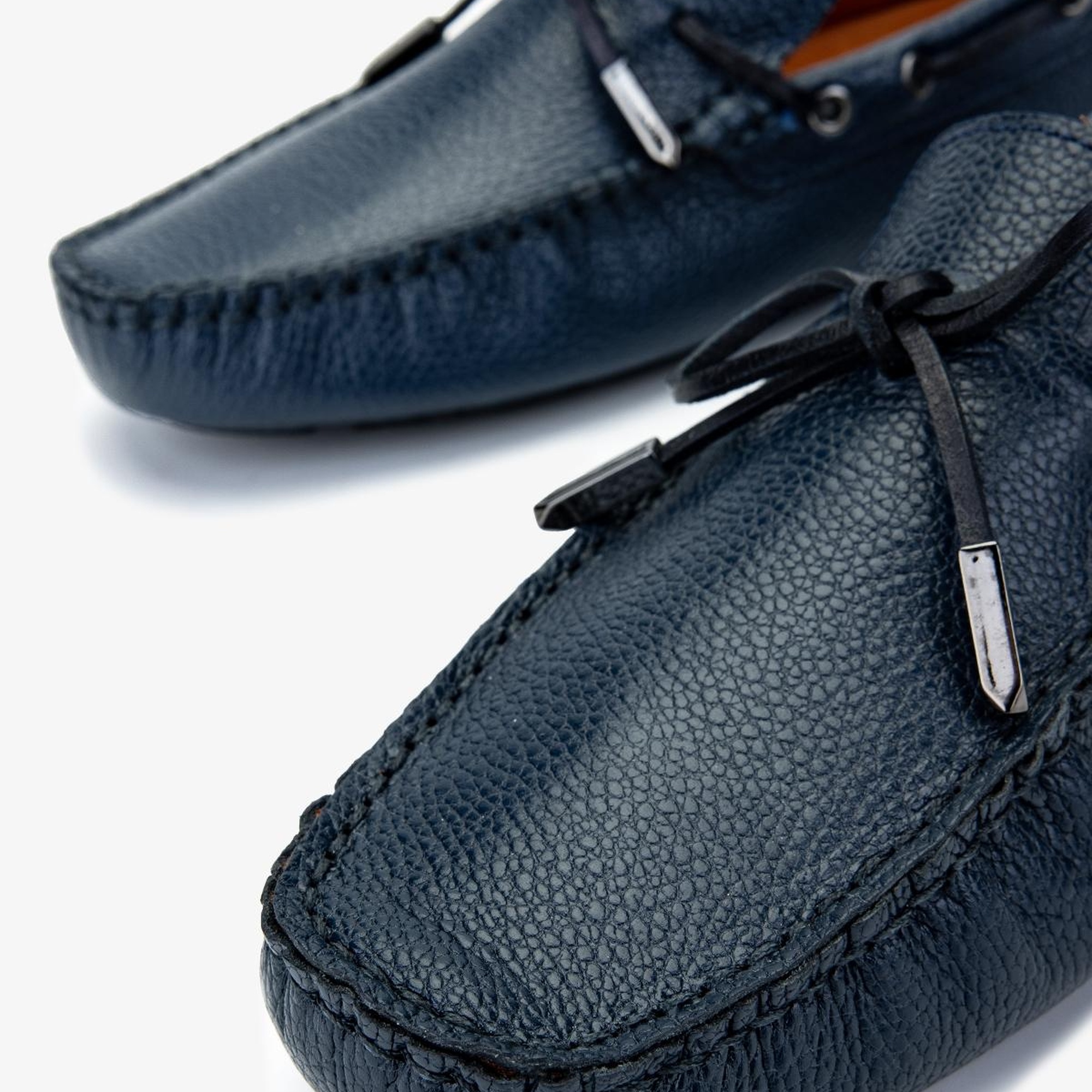 Valmenti Veronique Erkek Lacivert Floter Hakiki Deri Loafer Ayakkabı