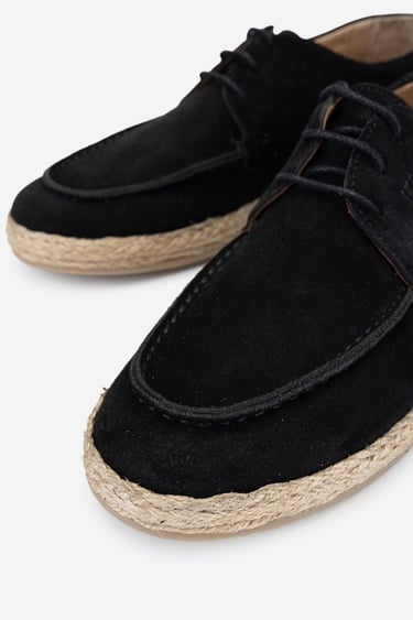  Valmenti Marita Erkek Siyah Süet Hakiki Deri Casual Ayakkabı