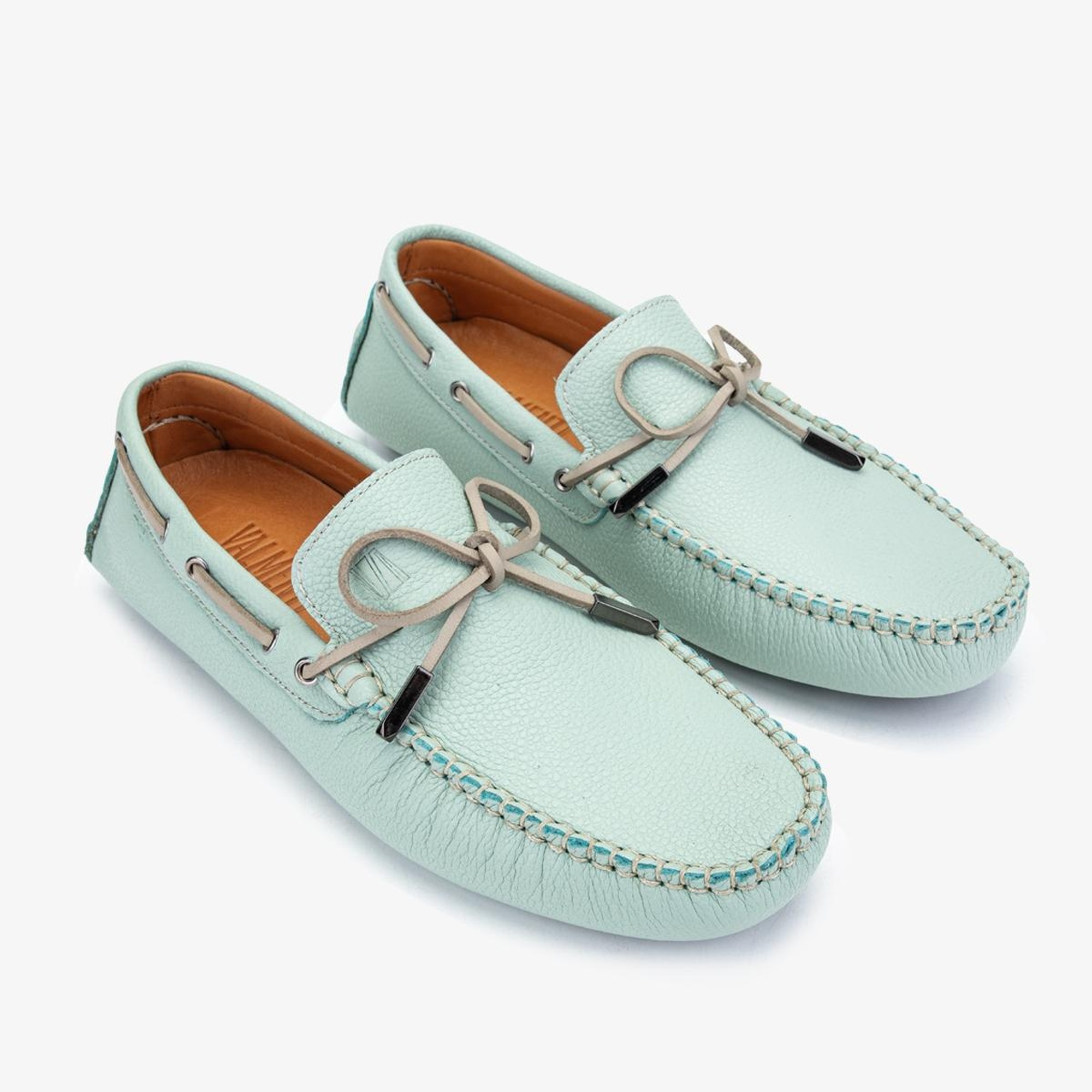Valmenti Veronique Erkek Turkuaz Hakiki Deri Loafer Ayakkabı
