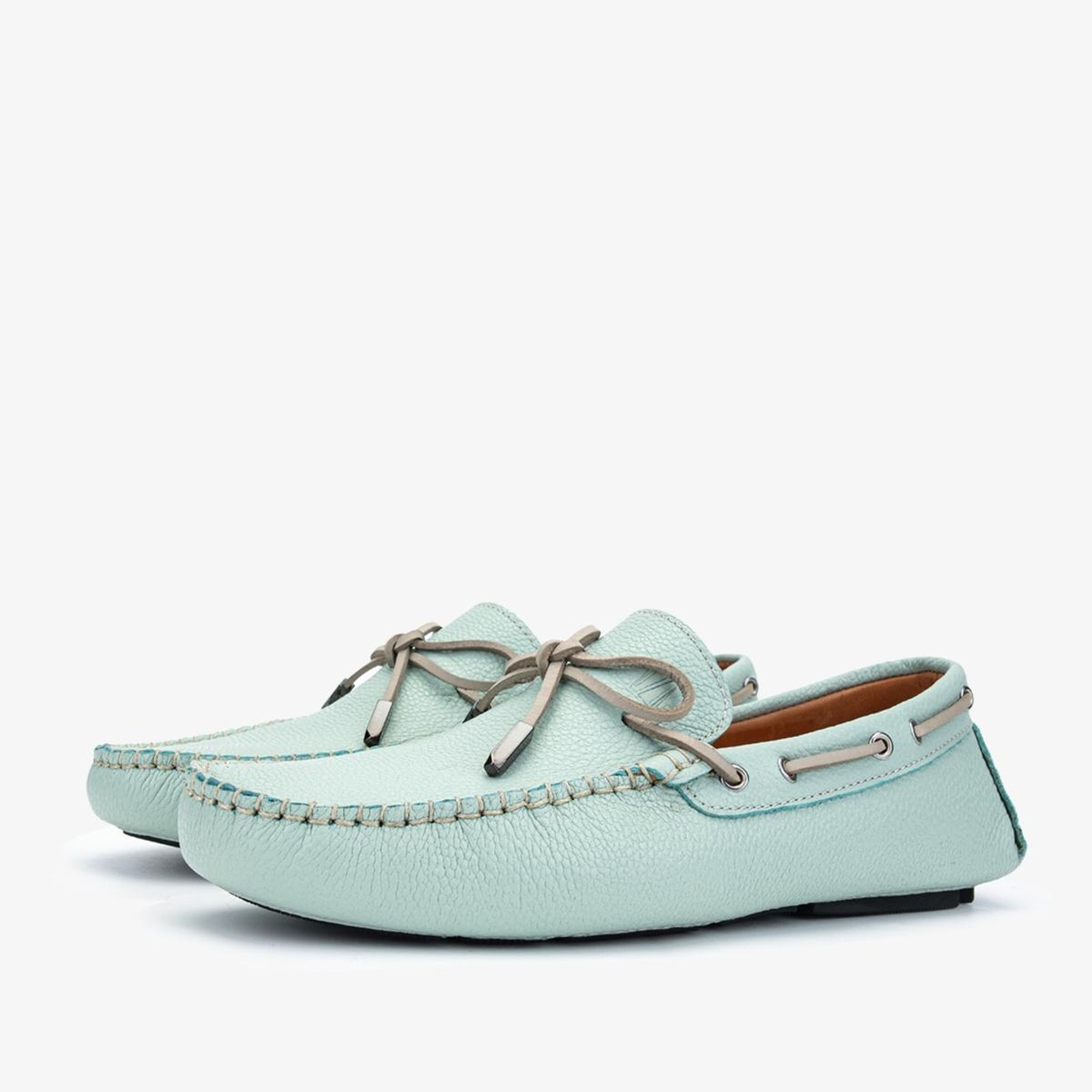 Valmenti Veronique Erkek Turkuaz Hakiki Deri Loafer Ayakkabı