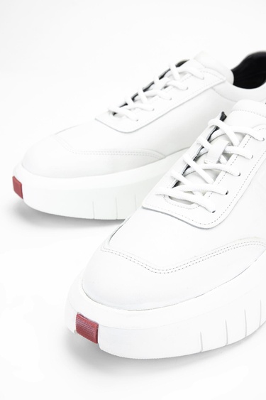  Valmenti Carla Erkek Beyaz Hakiki Deri Sneakers & Spor Ayakkabı