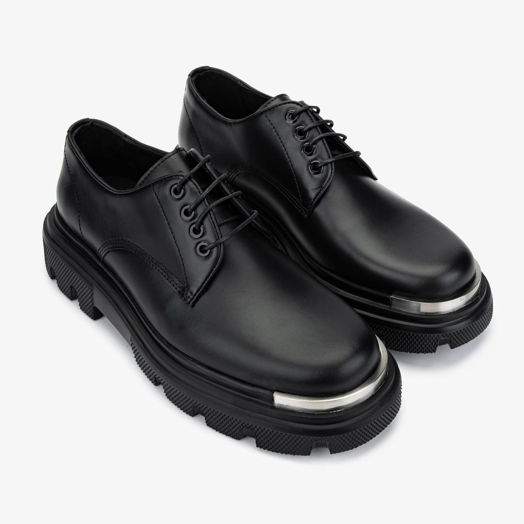 Valmenti Erkek Hakiki Deri Siyah Analin Casual Ayakkabı