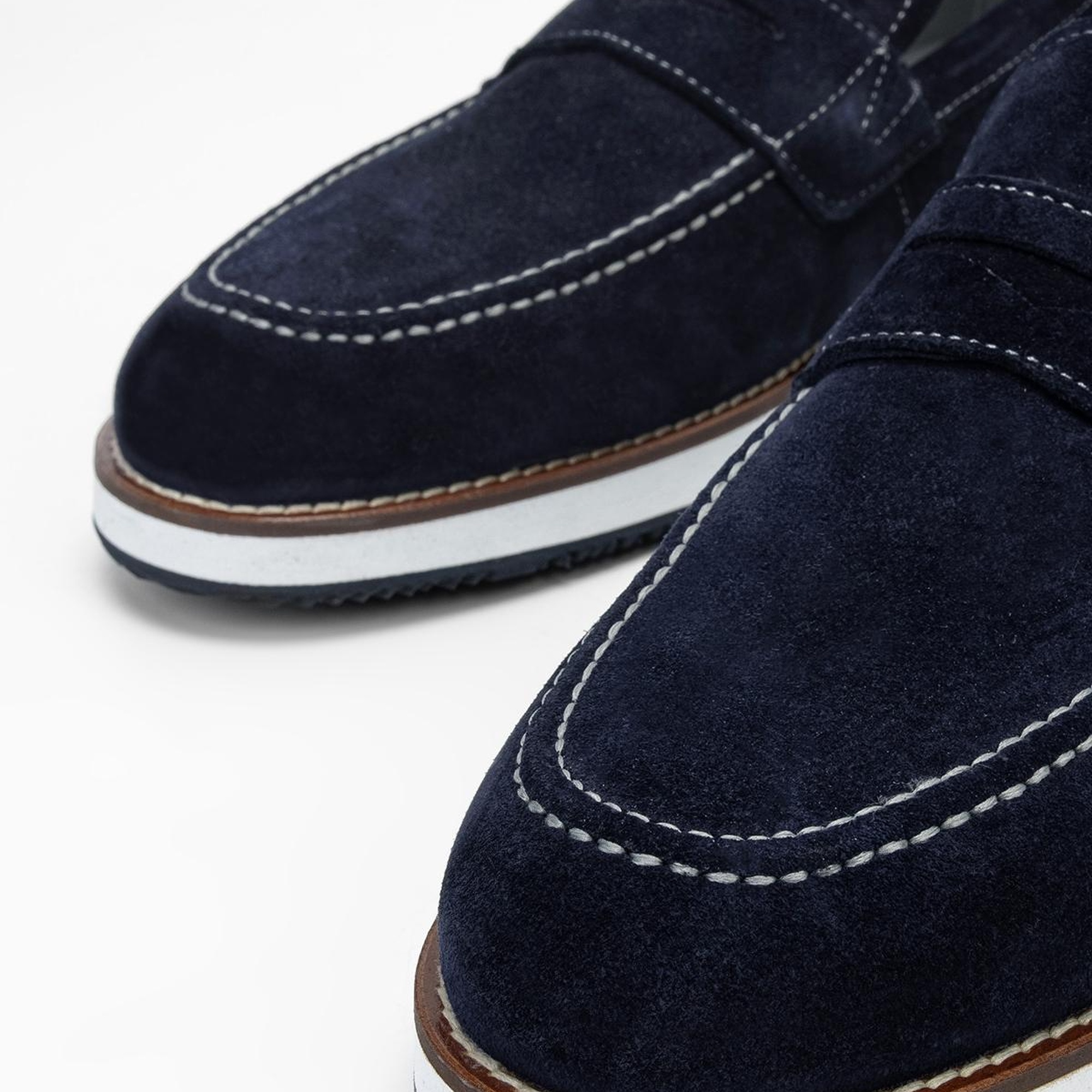 Valmenti Muradimo Erkek Lacivert Süet Hakiki Deri Loafer Ayakkabı