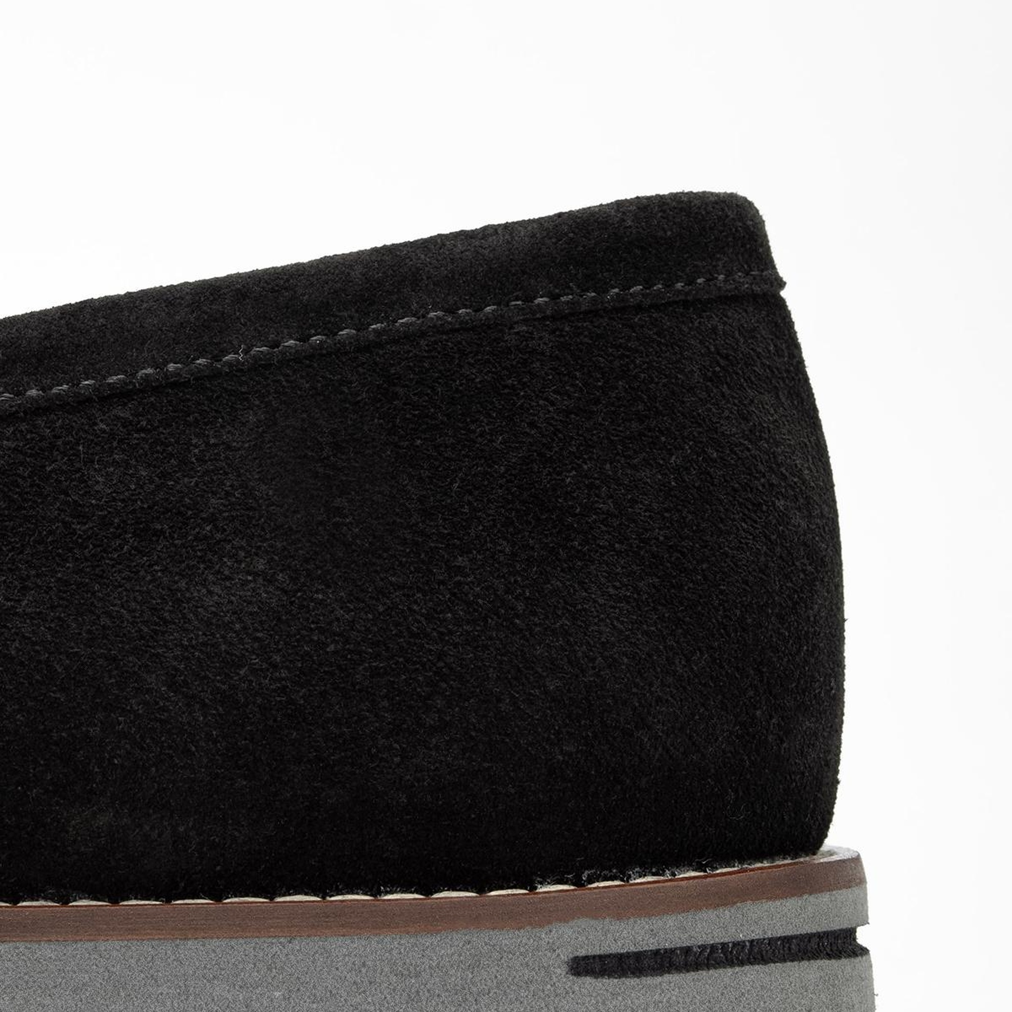 Valmenti Muradimo Erkek Siyah Süet Hakiki Deri Loafer Ayakkabı