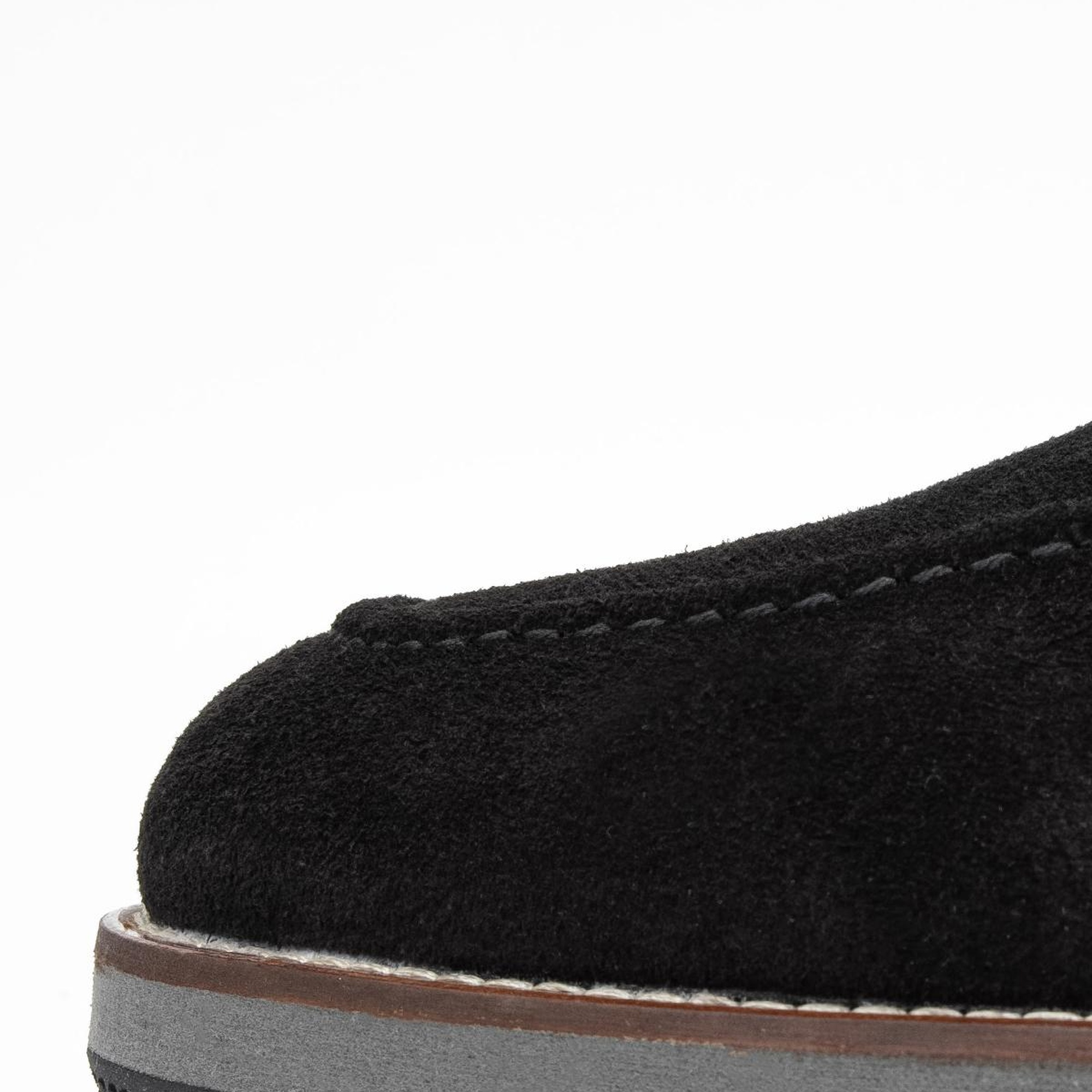 Valmenti Muradimo Erkek Siyah Süet Hakiki Deri Loafer Ayakkabı