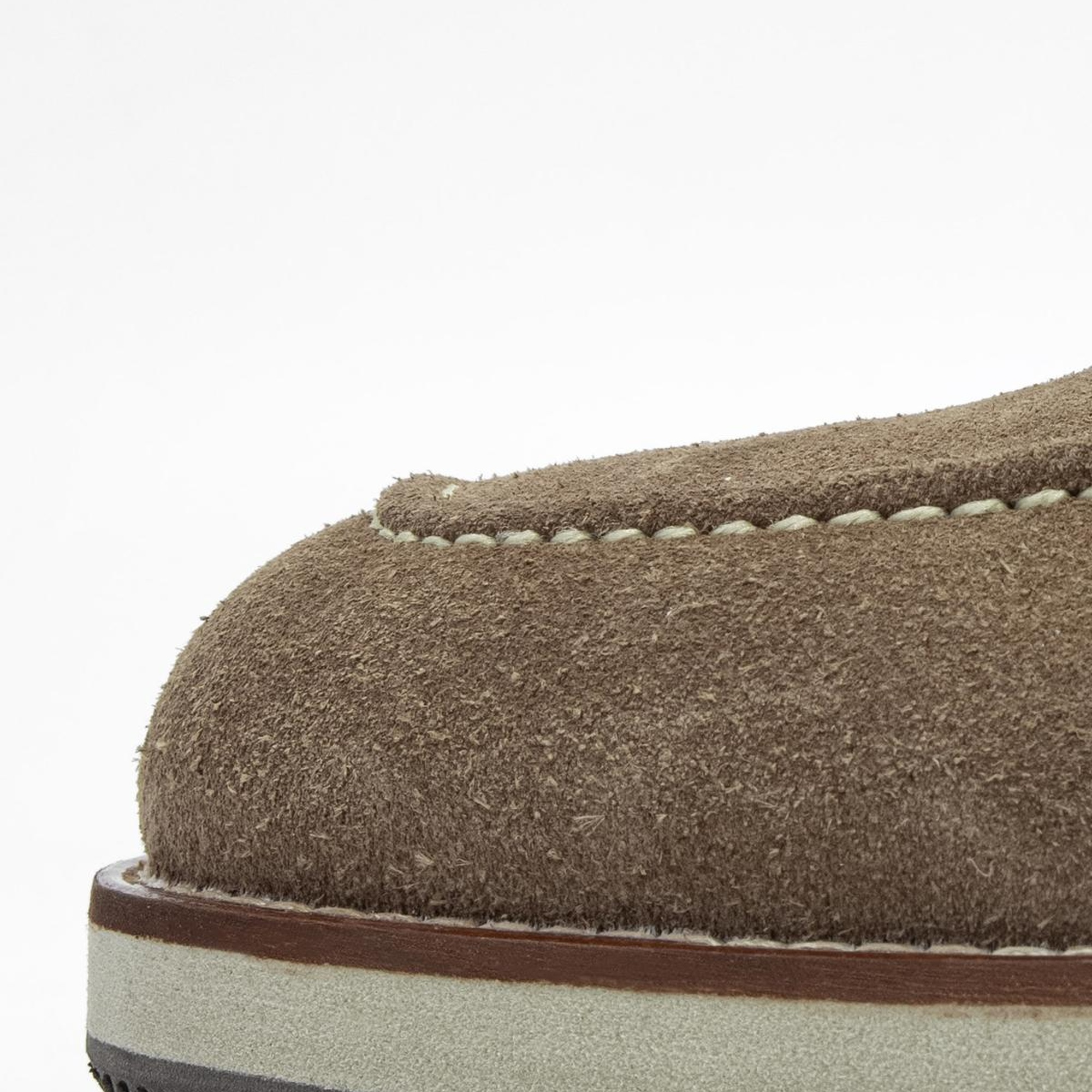 Valmenti Muradimo Erkek Bej Süet Hakiki Deri Loafer Ayakkabı