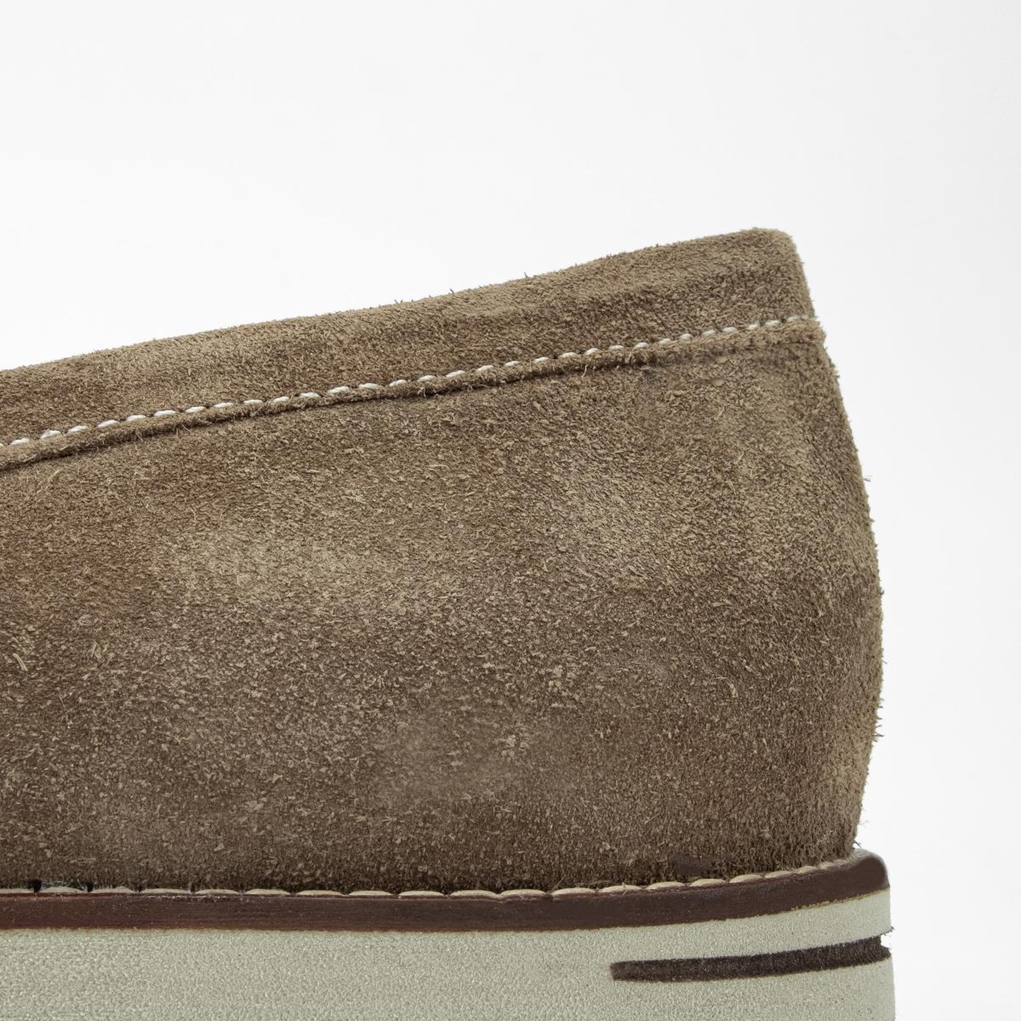 Valmenti Muradimo Erkek Bej Süet Hakiki Deri Loafer Ayakkabı